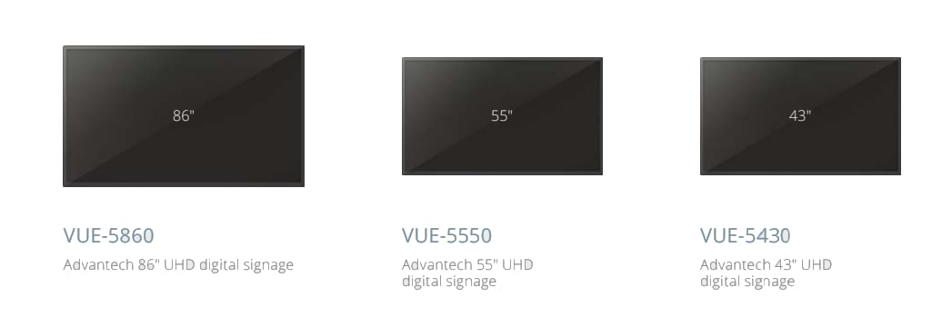 Advantech Vue Touch Panel Displays
